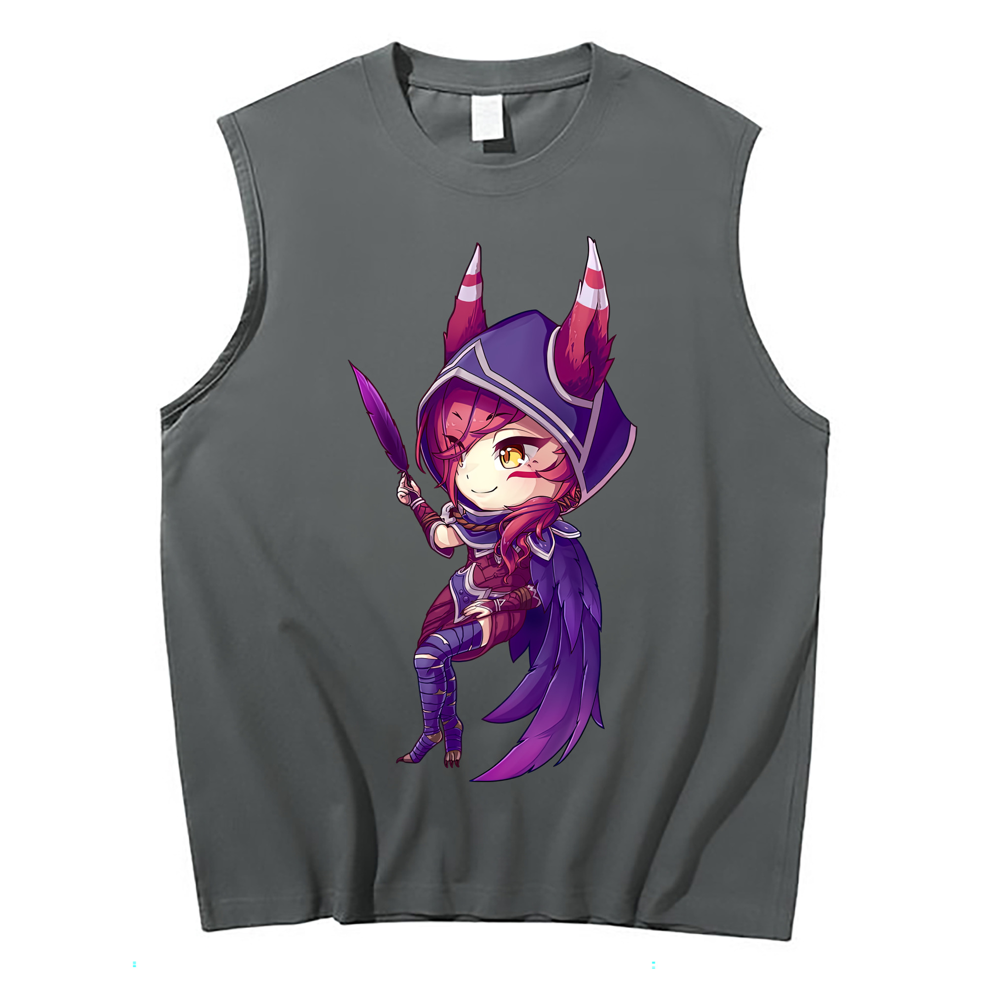 （画像用） リーグ・オブ・レジェンド League of Legends LOL コットン100％タンクトップ（フロントプリント）